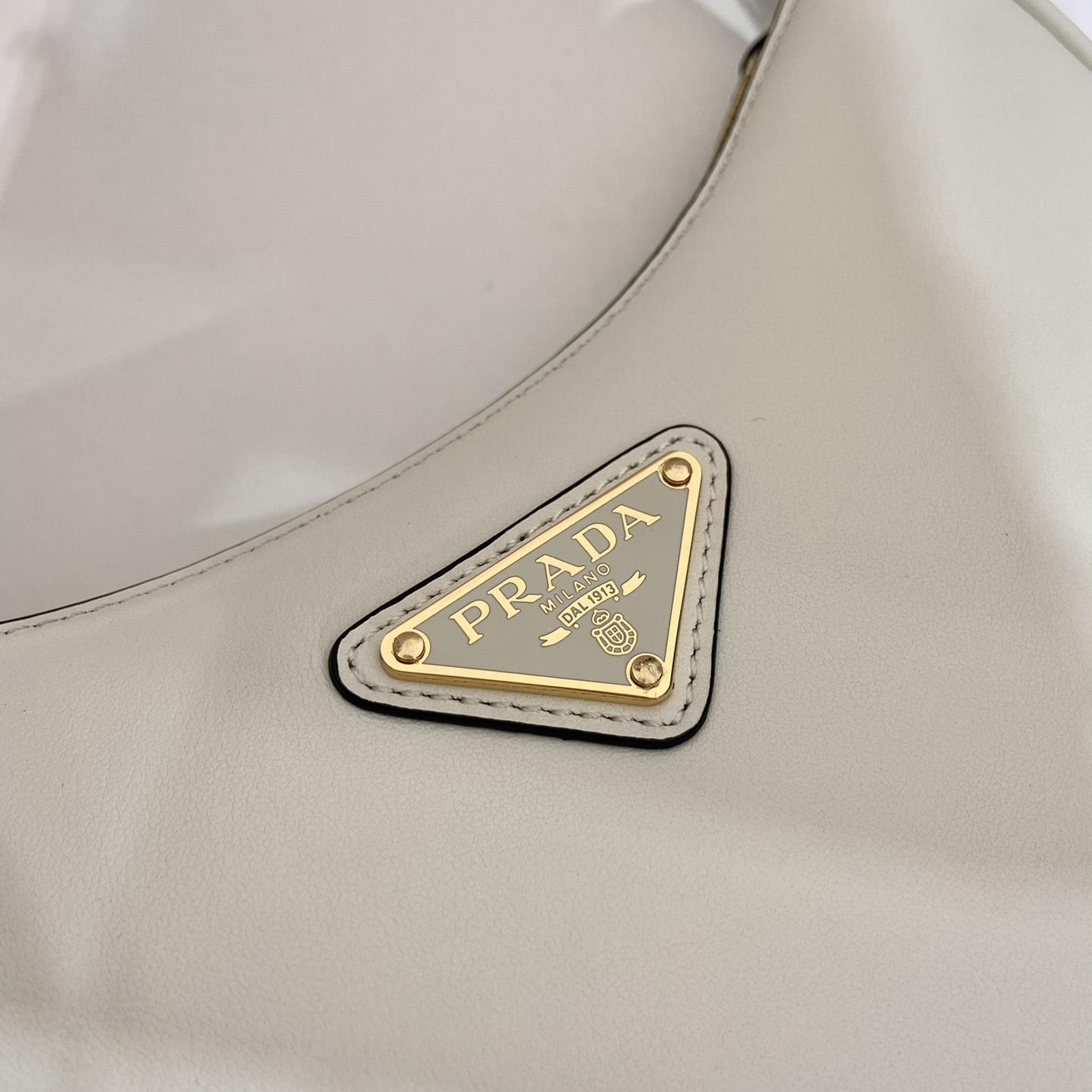 Prada Arqué Leather Mini Shoulder Bag - PerfectKickZ