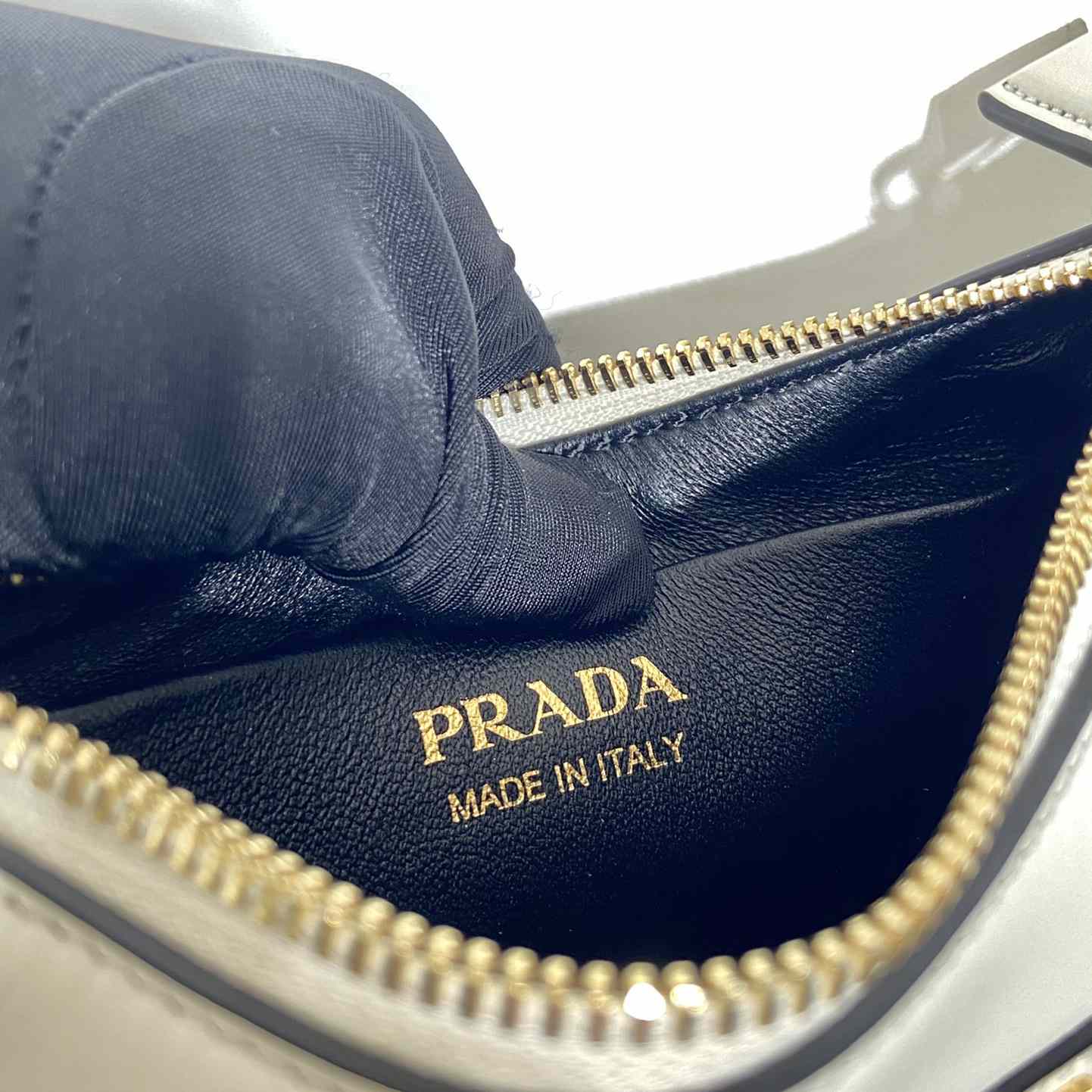 Prada Arqué Leather Mini Shoulder Bag - PerfectKickZ