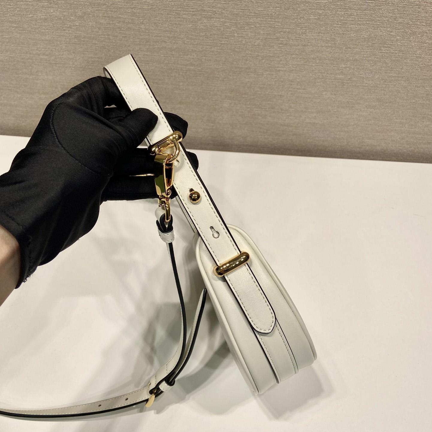 Prada Arqué Leather Mini Shoulder Bag - PerfectKickZ