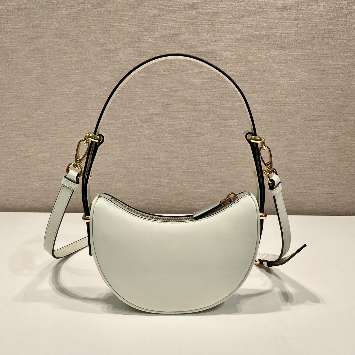 Prada Arqué Leather Mini Shoulder Bag - PerfectKickZ