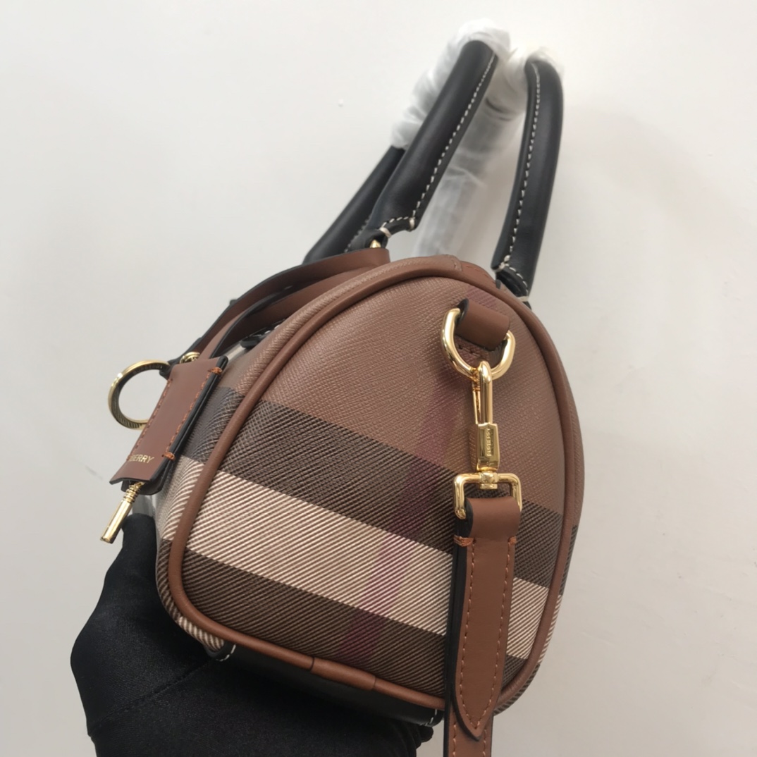 Burberry Check Mini Bowling Bag - PerfectKickZ