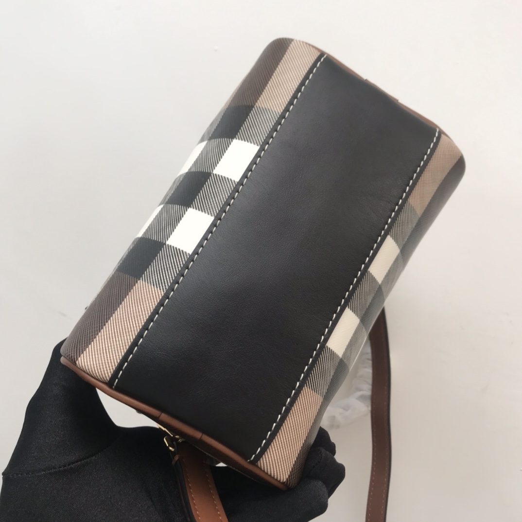 Burberry Check Mini Bowling Bag - PerfectKickZ