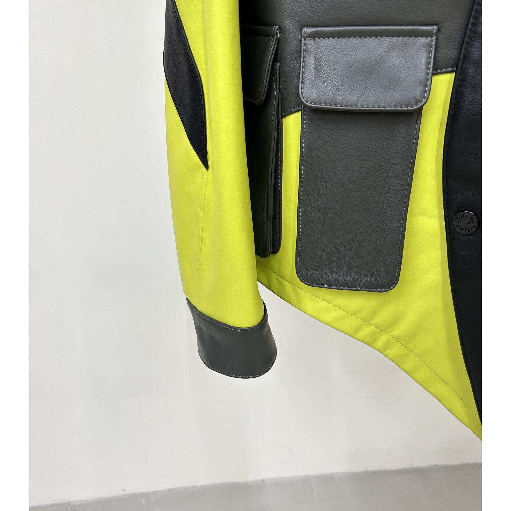 Louis Vuitton Distorted Motocycle Leather Jacket - PerfectKickZ
