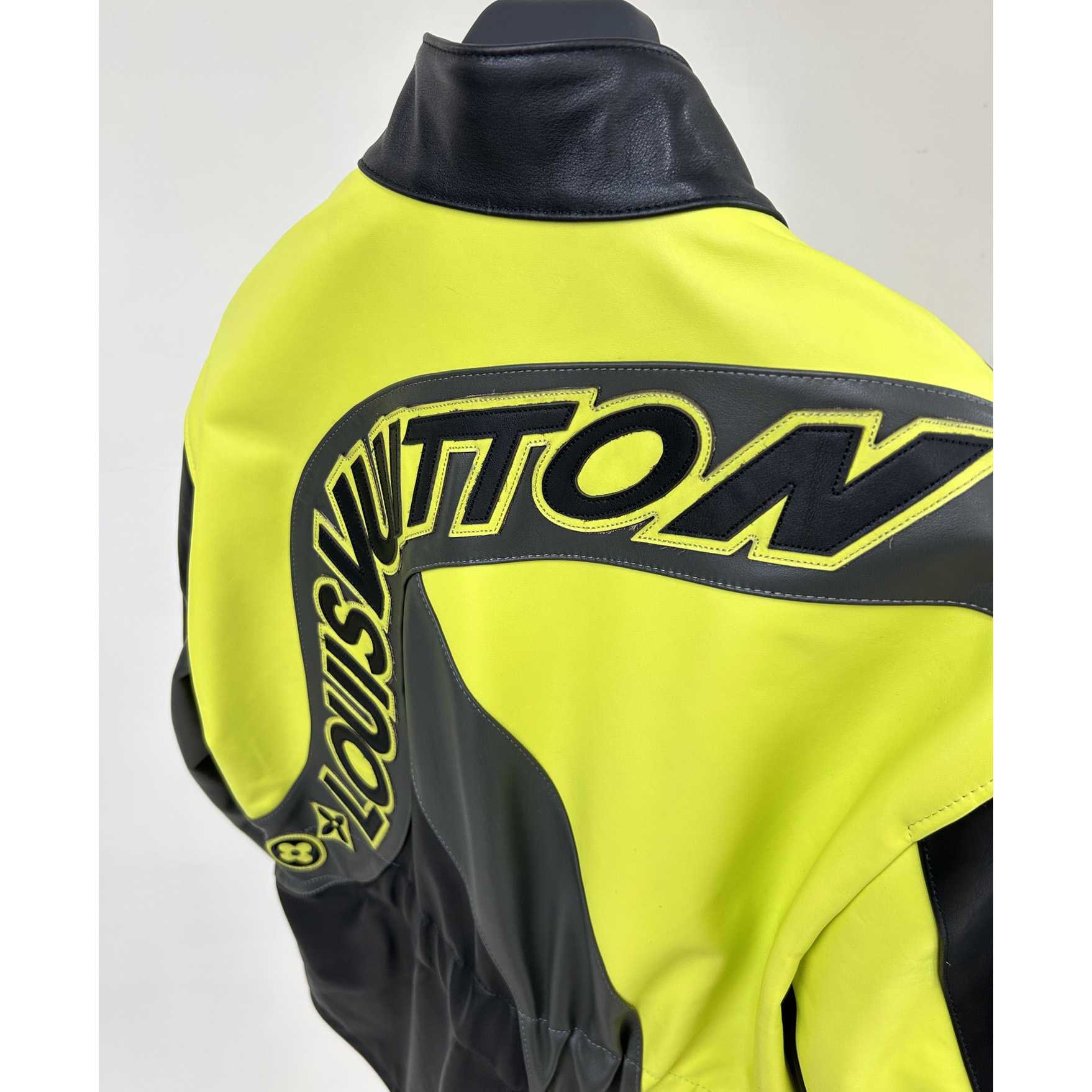 Louis Vuitton Distorted Motocycle Leather Jacket - PerfectKickZ