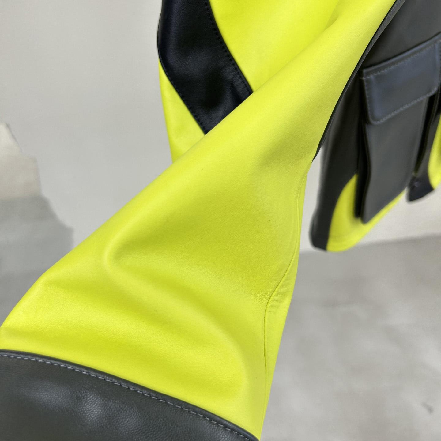 Louis Vuitton Distorted Motocycle Leather Jacket - 