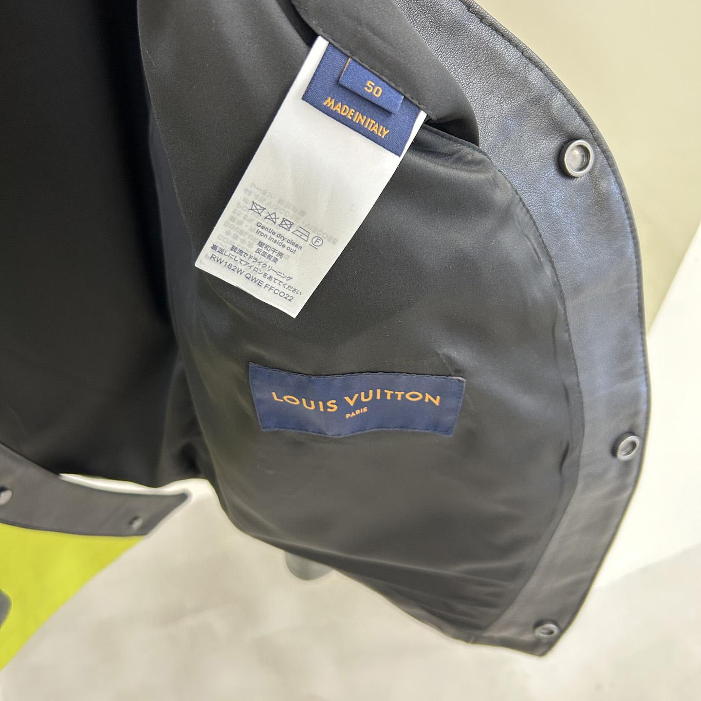 Louis Vuitton Distorted Motocycle Leather Jacket - 