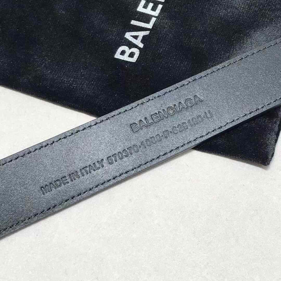 Balenciaga Bottle Opener D Ring Belt In Black - PerfectKickZ