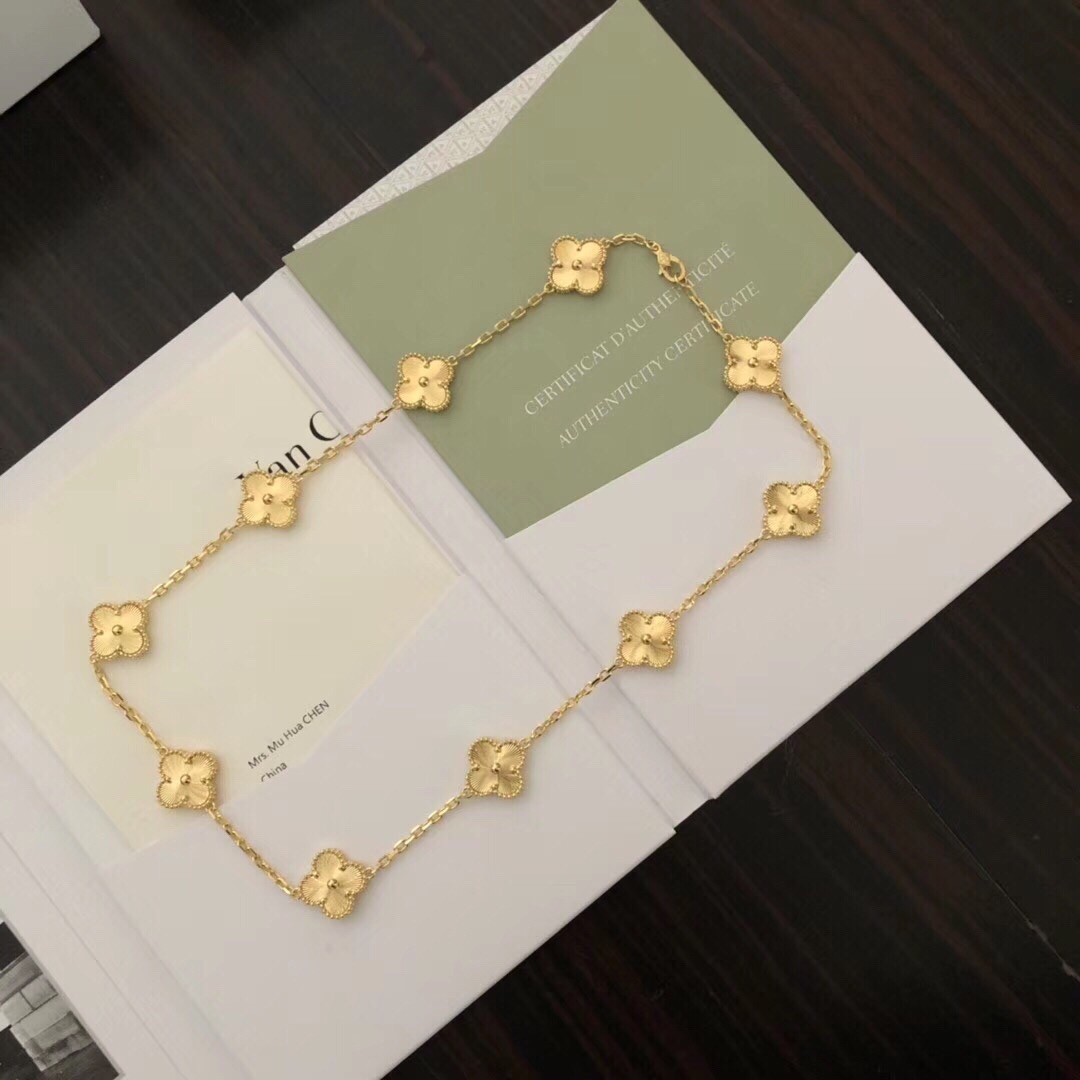 Van Cleef & Arpels Gold Alhambra Necklace - PerfectKickZ