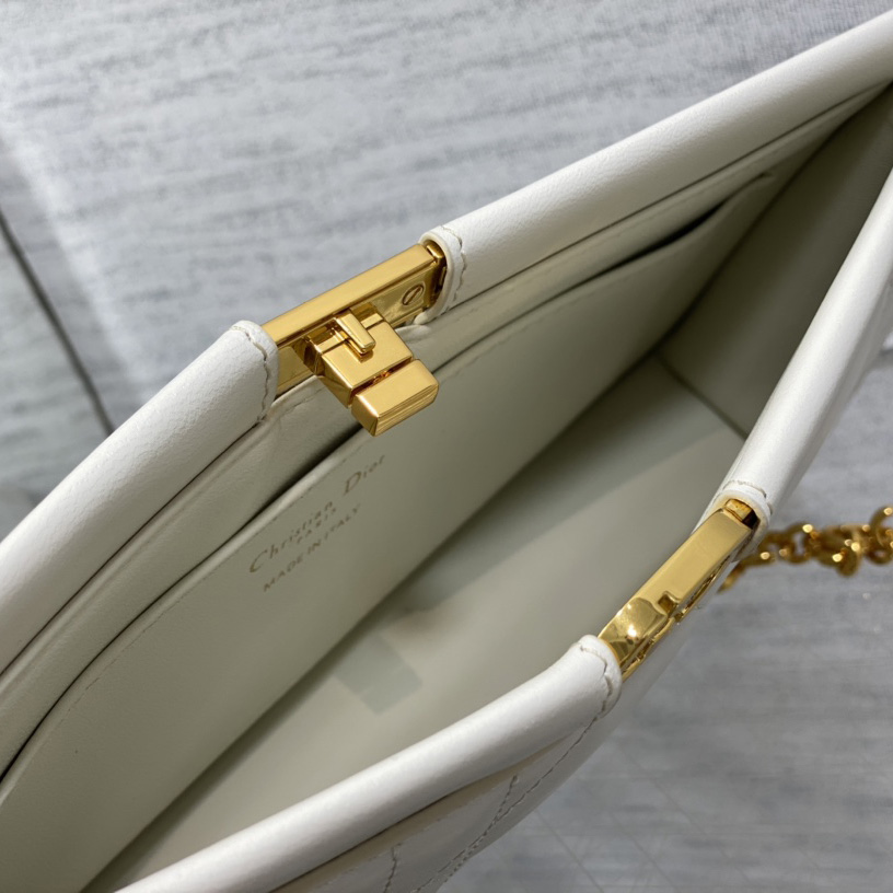 Dior Caro Colle Noire Clutch With Chain - PerfectKickZ