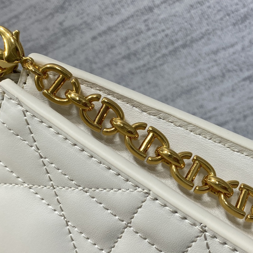 Dior Caro Colle Noire Clutch With Chain - PerfectKickZ