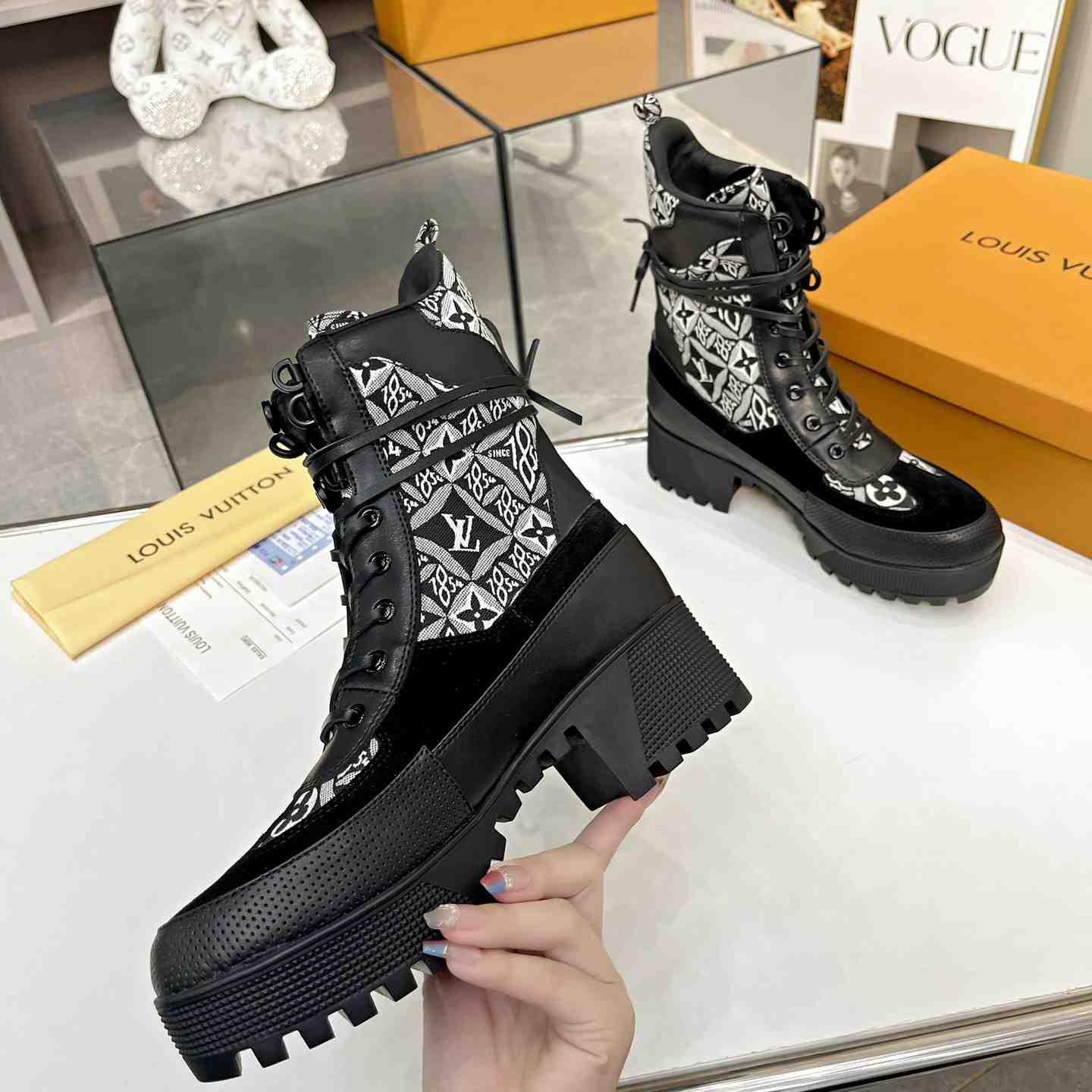 Louis Vuitton Laureate Platform Desert Boots  - PerfectKickZ