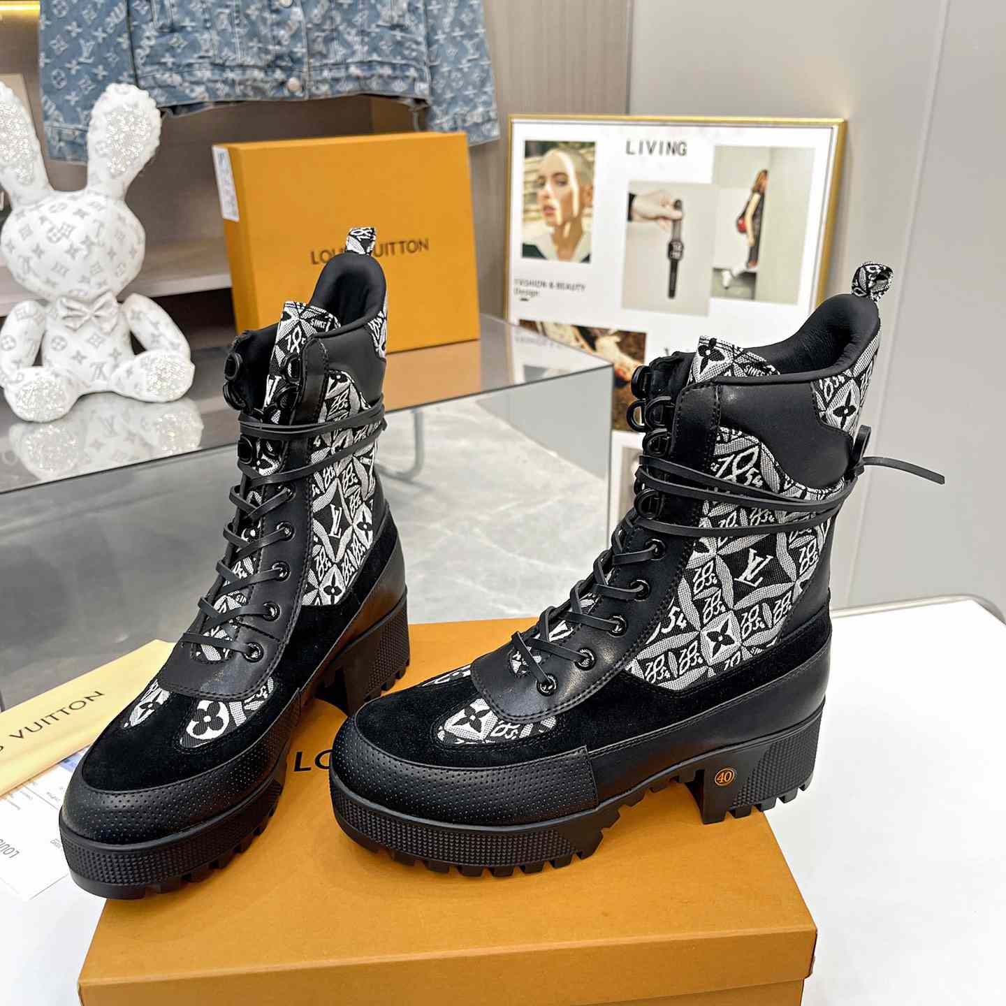 Louis Vuitton Laureate Platform Desert Boots  - PerfectKickZ