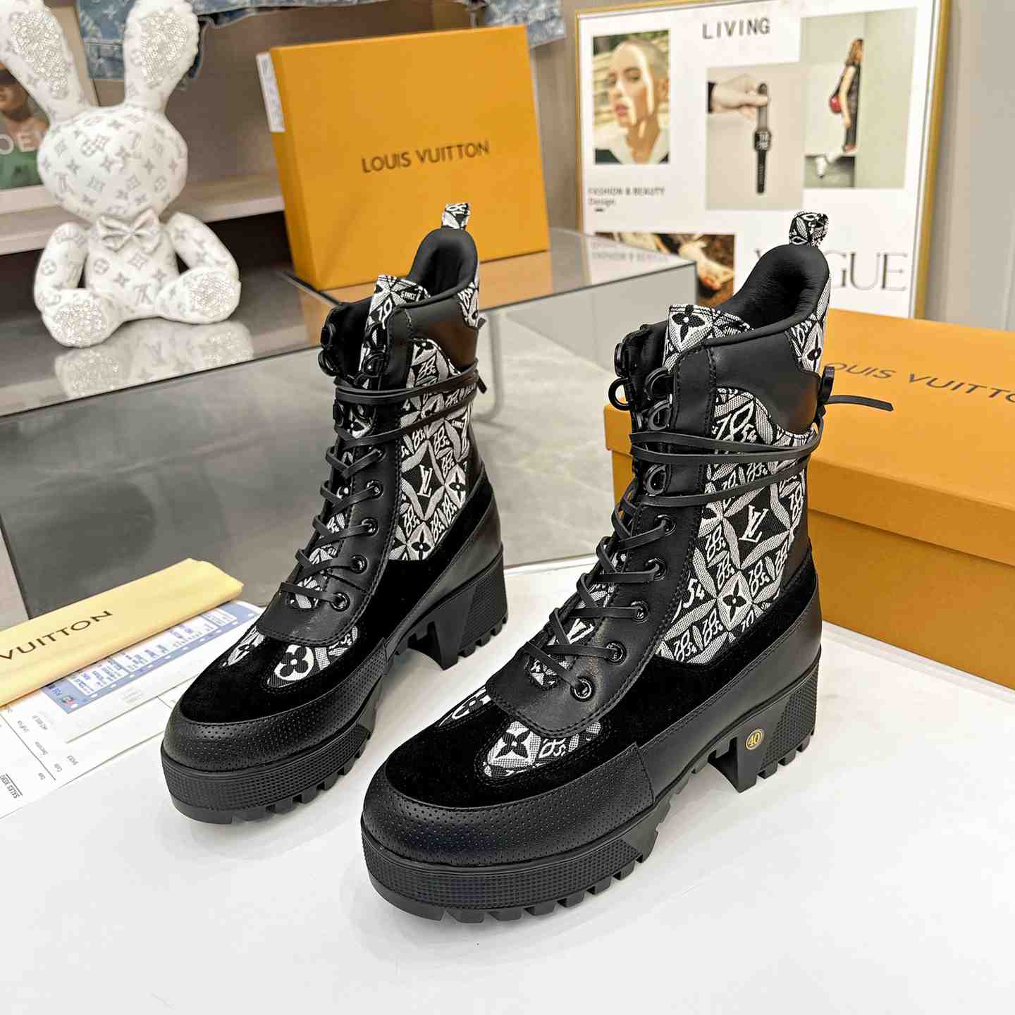 Louis Vuitton Laureate Platform Desert Boots  - PerfectKickZ