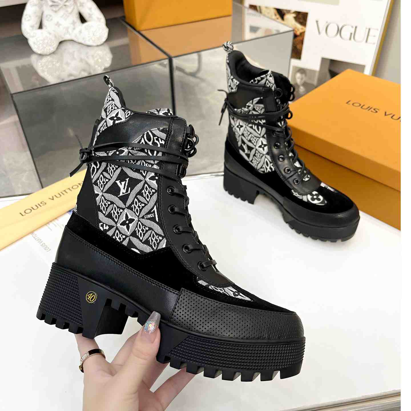 Louis Vuitton Laureate Platform Desert Boots  - PerfectKickZ