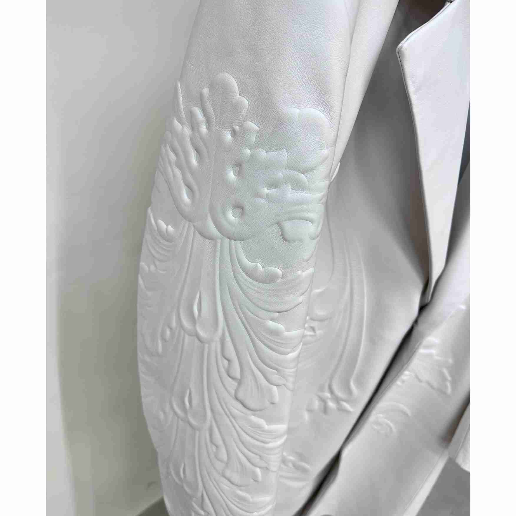 Louis Vuitton LV Ornaments Leather Coat - 