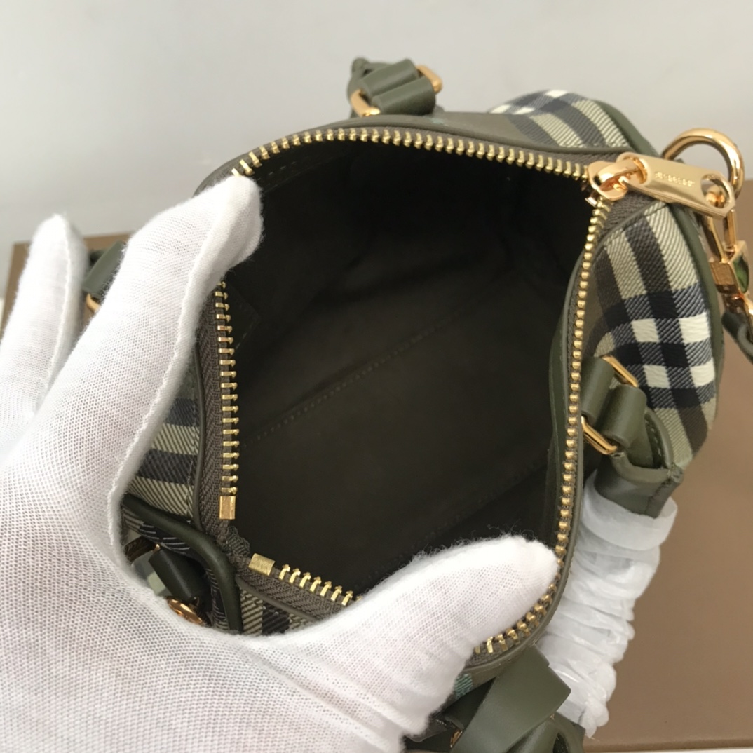 Burberry Check Mini Bowling Bag - PerfectKickZ