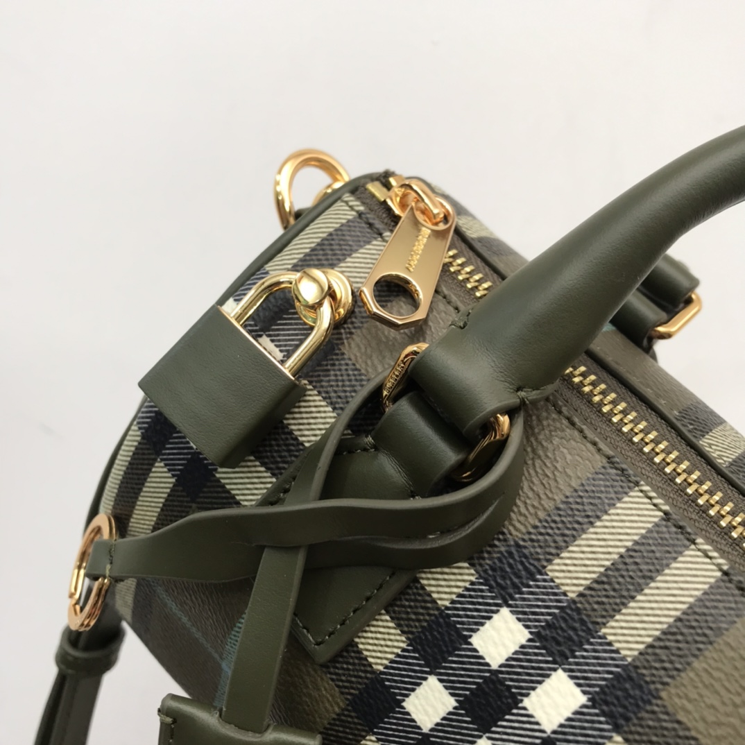 Burberry Check Mini Bowling Bag - PerfectKickZ