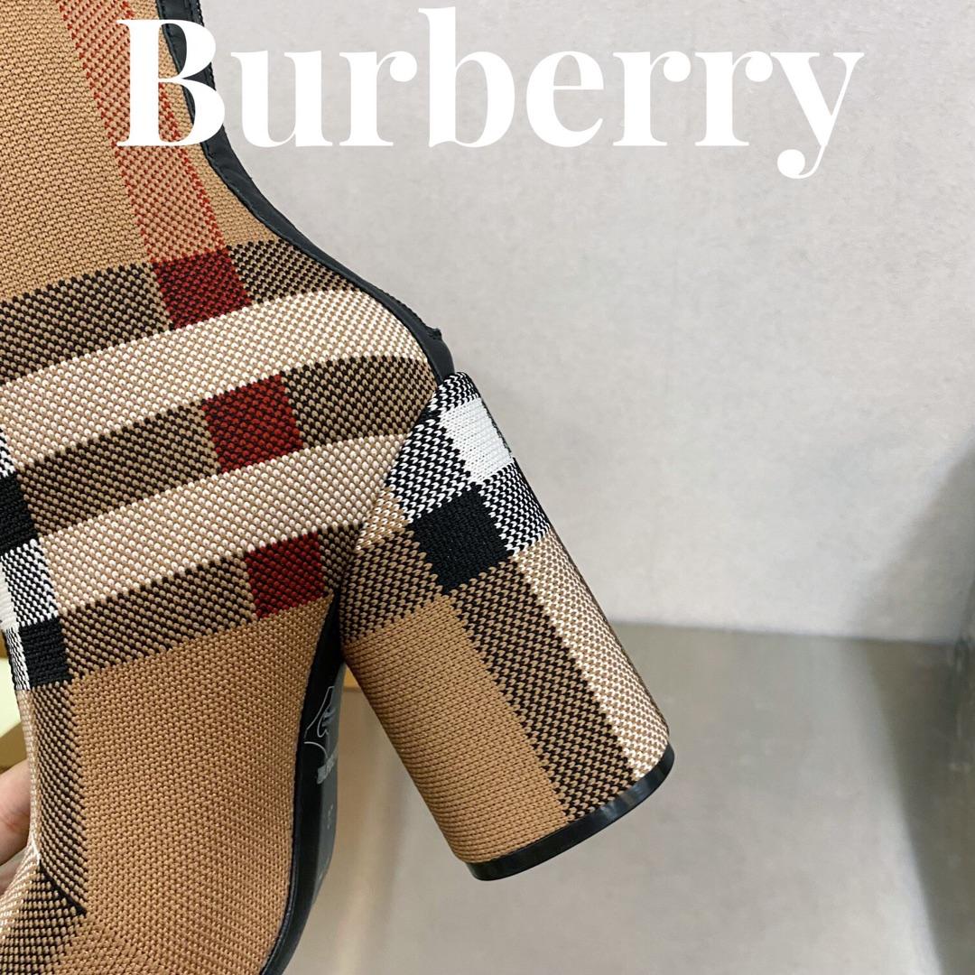 Burberry Knitted Check Sock Boots - PerfectKickZ