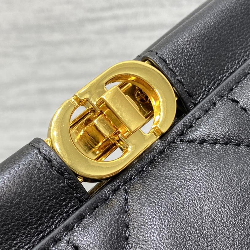 Dior Caro Colle Noire Clutch With Chain - PerfectKickZ