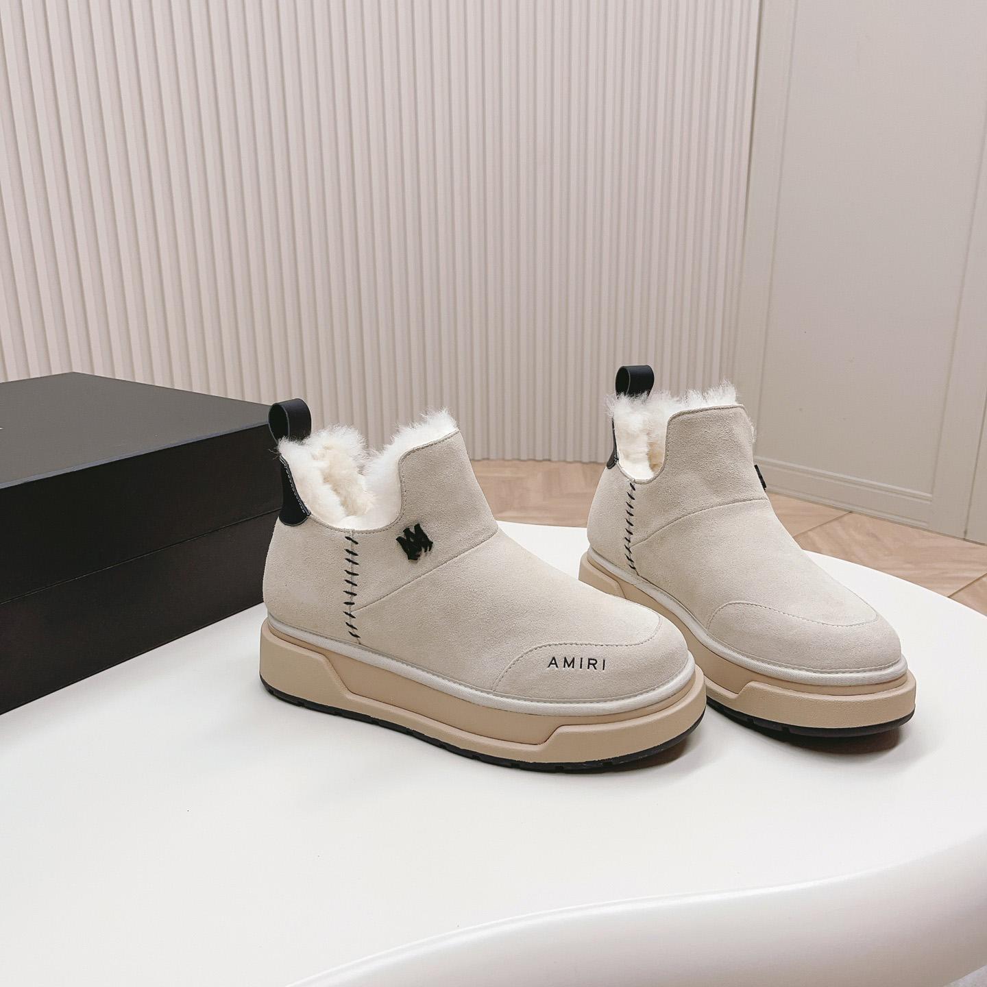 Amiri Malibu Shearling Lined Suede Boots - PerfectKickZ