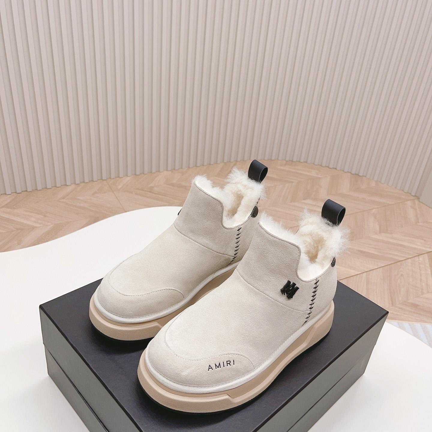 Amiri Malibu Shearling Lined Suede Boots - PerfectKickZ