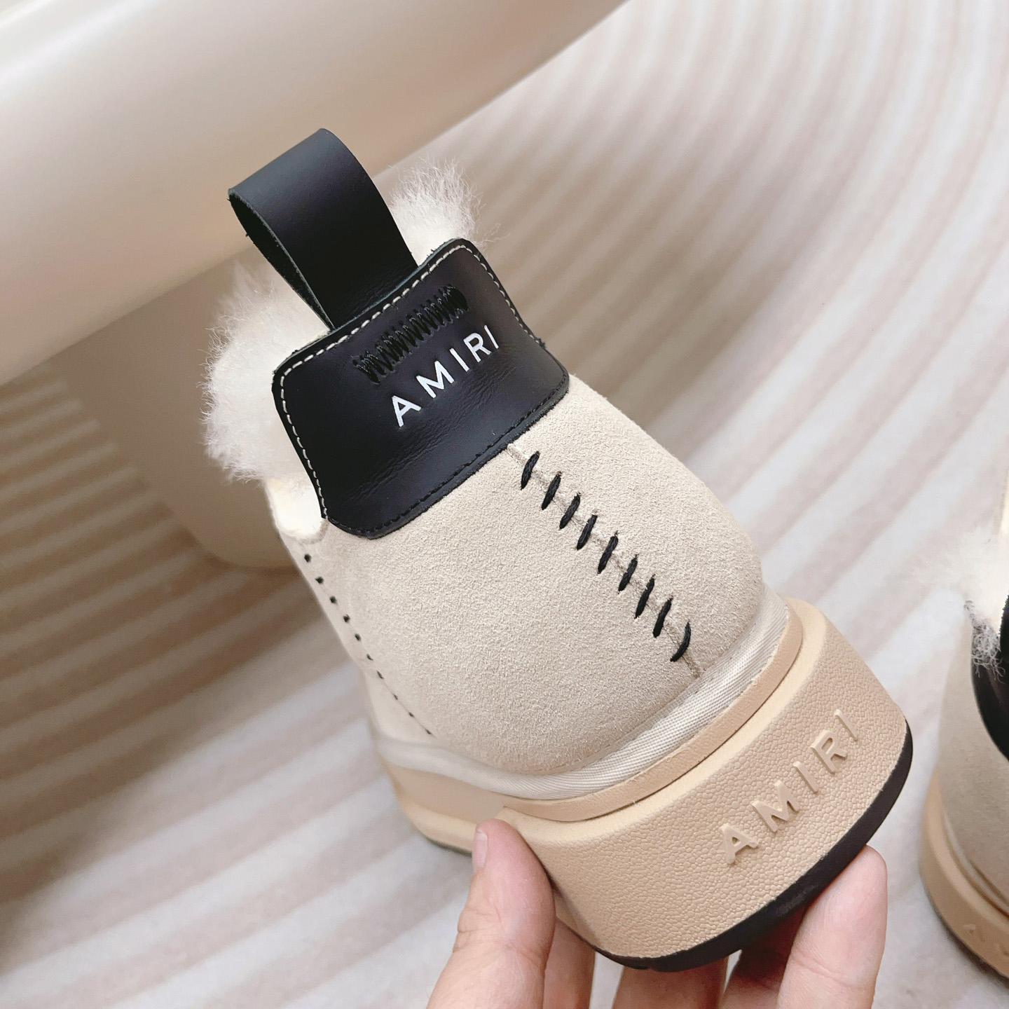 Amiri Malibu Shearling Lined Suede Boots - PerfectKickZ