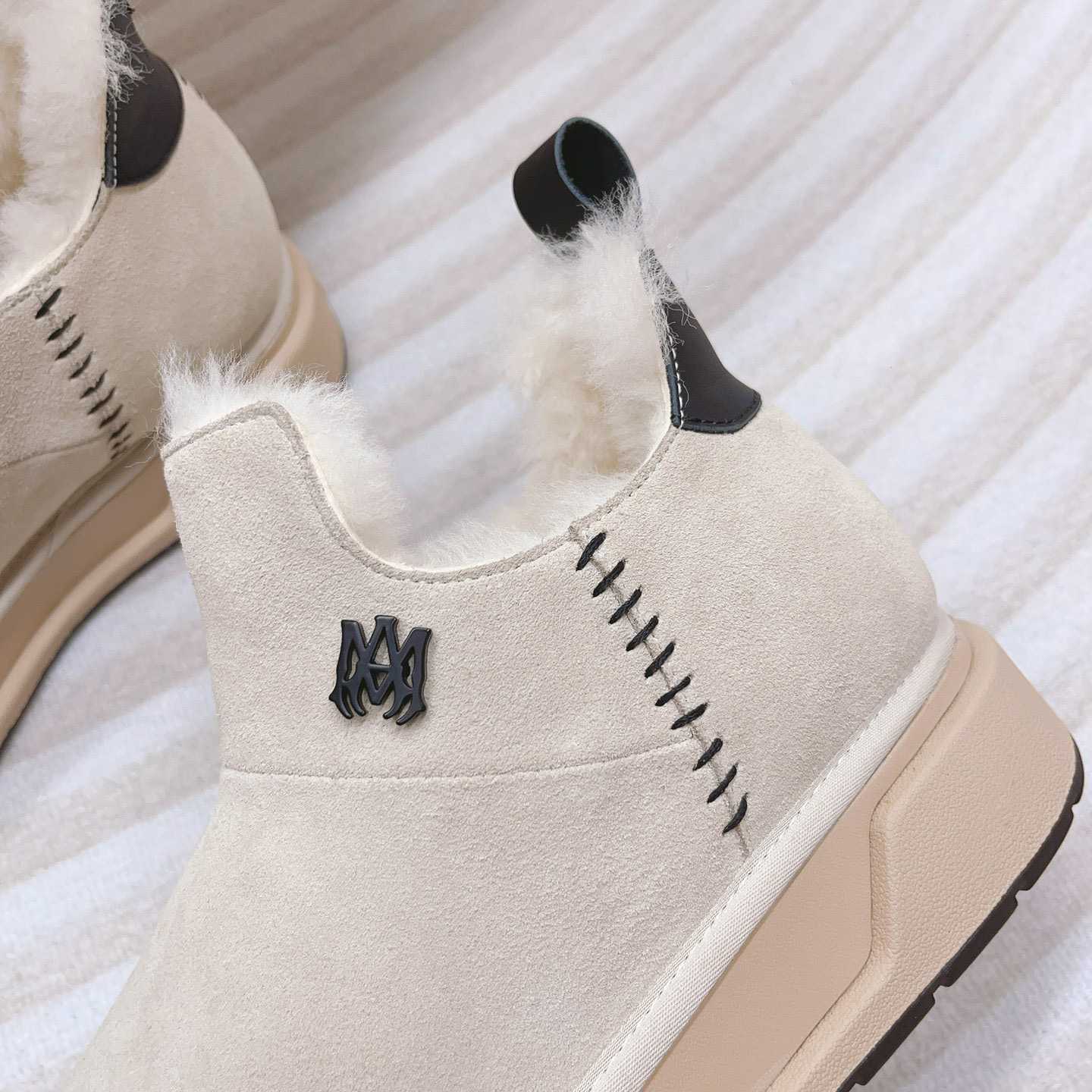 Amiri Malibu Shearling Lined Suede Boots - PerfectKickZ
