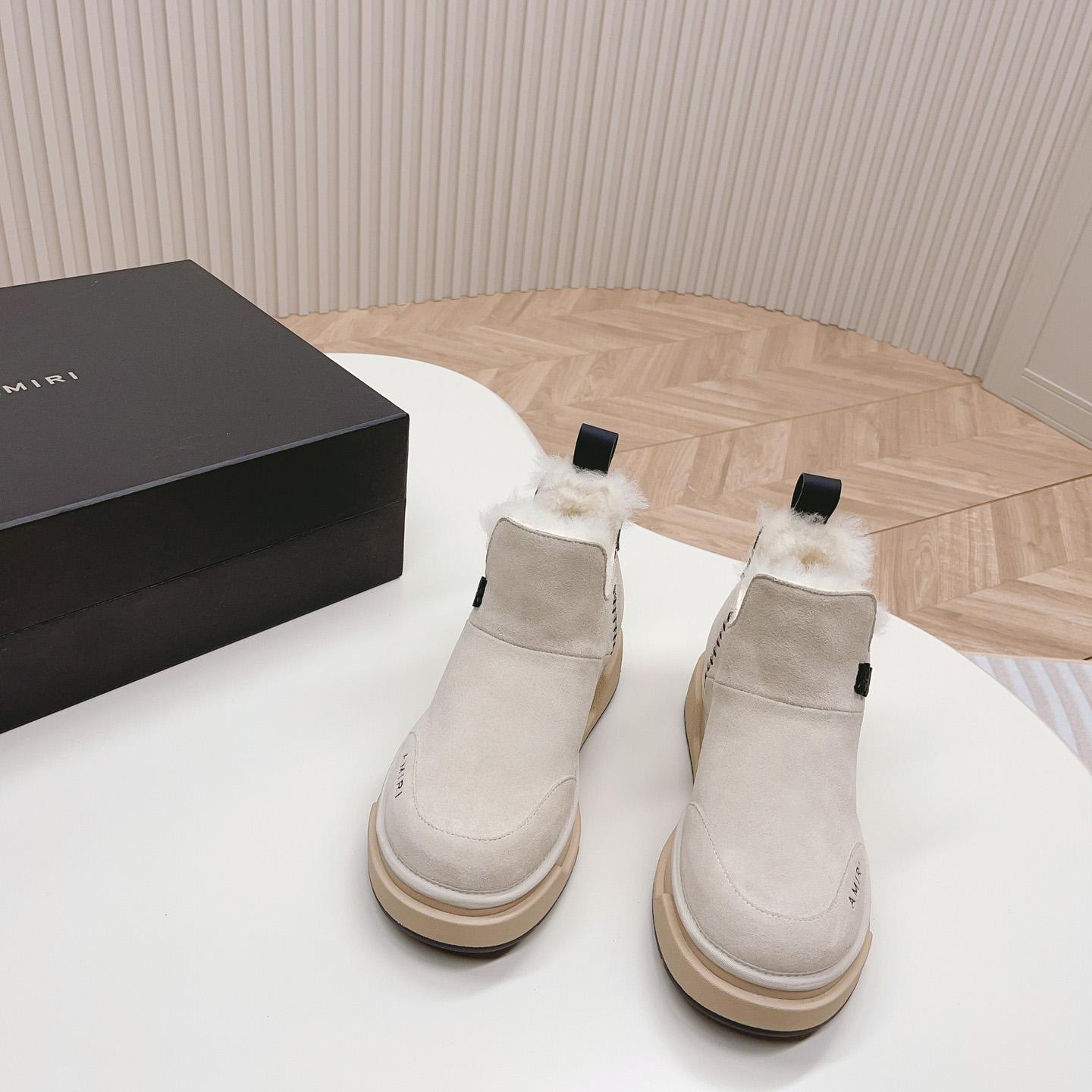 Amiri Malibu Shearling Lined Suede Boots - PerfectKickZ
