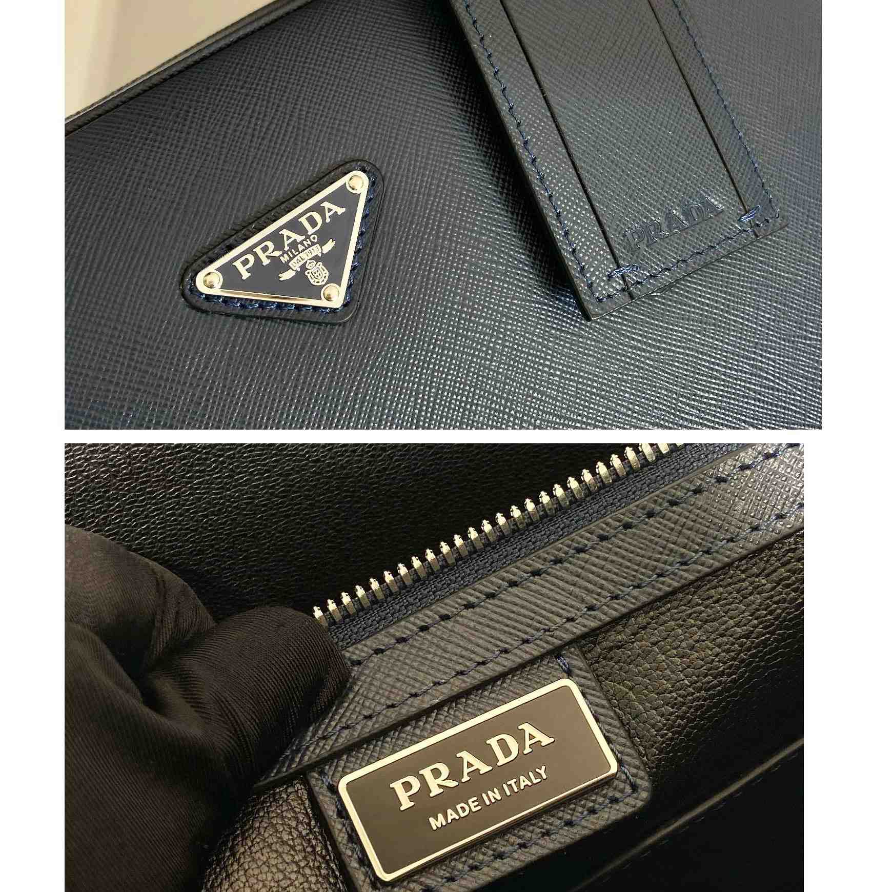 Prada Saffiano Leather Work Bag - PerfectKickZ
