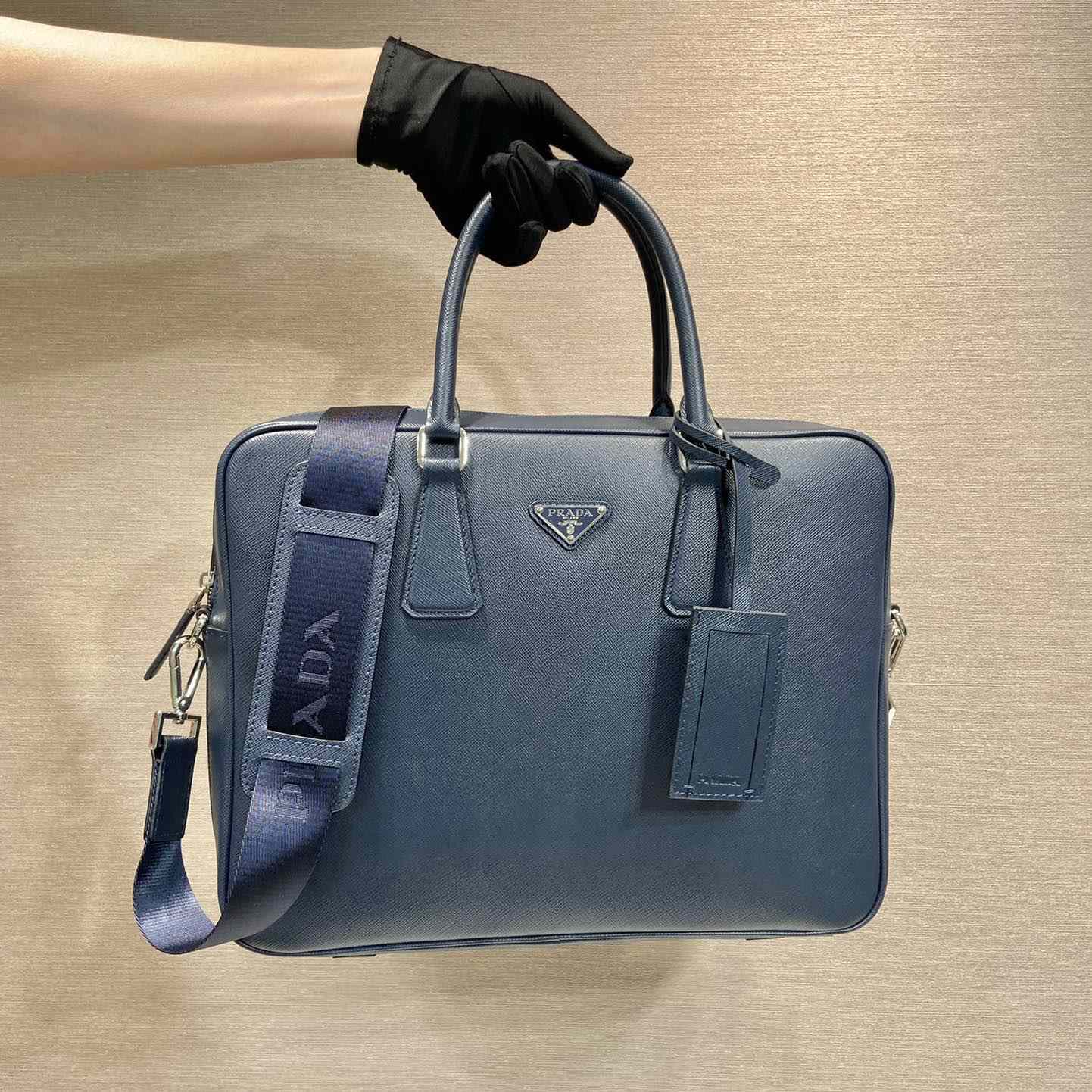 Prada Saffiano Leather Work Bag - PerfectKickZ