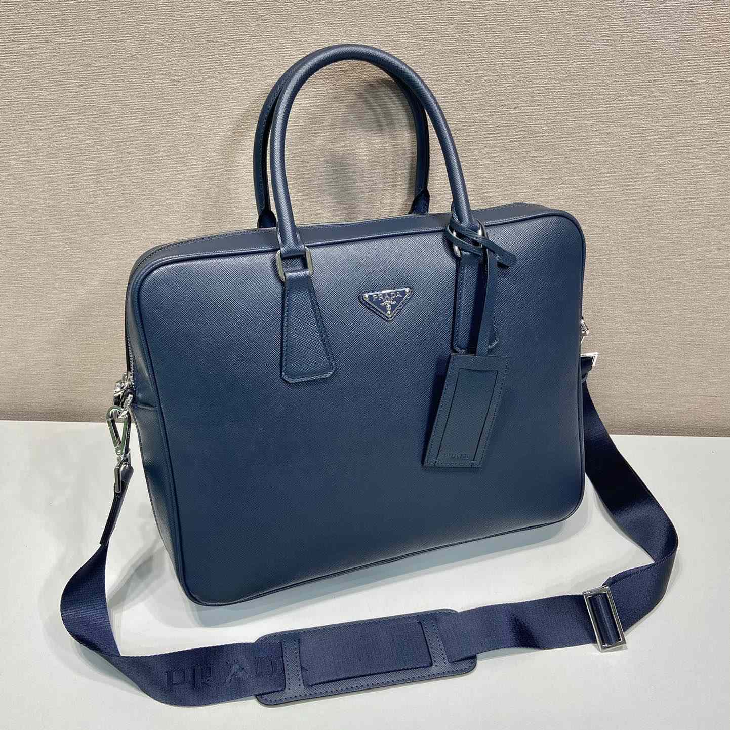Prada Saffiano Leather Work Bag - PerfectKickZ