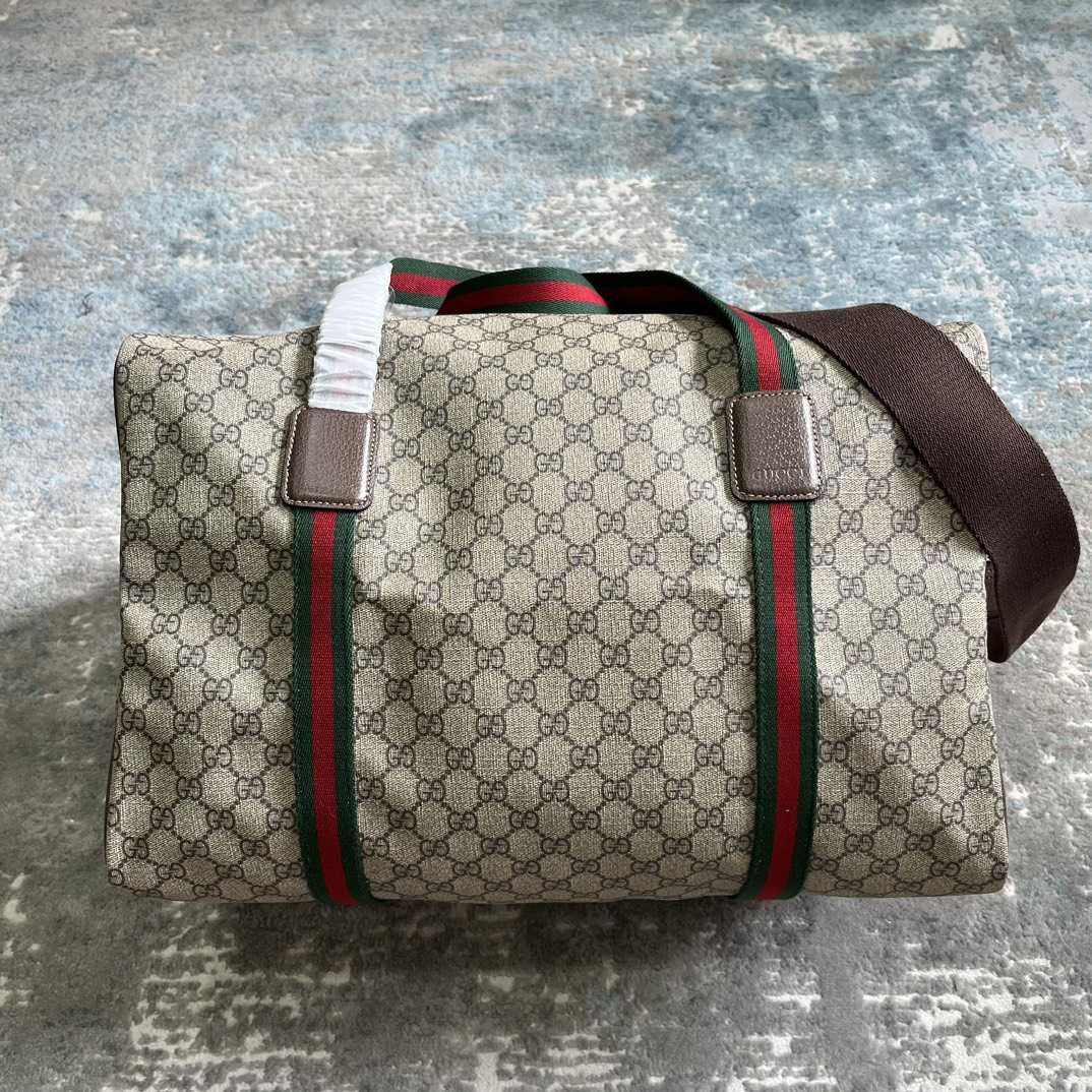 Gucci Maxi Duffle Bag With Web(45.5x 29x 27cm) - PerfectKickZ