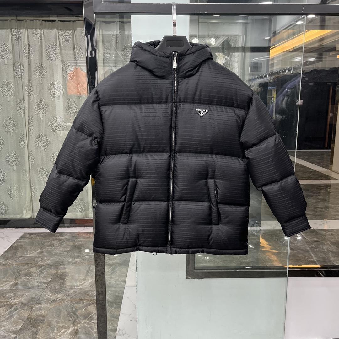 Prada Re-Nylon Hooded Down Jacket - PerfectKickZ