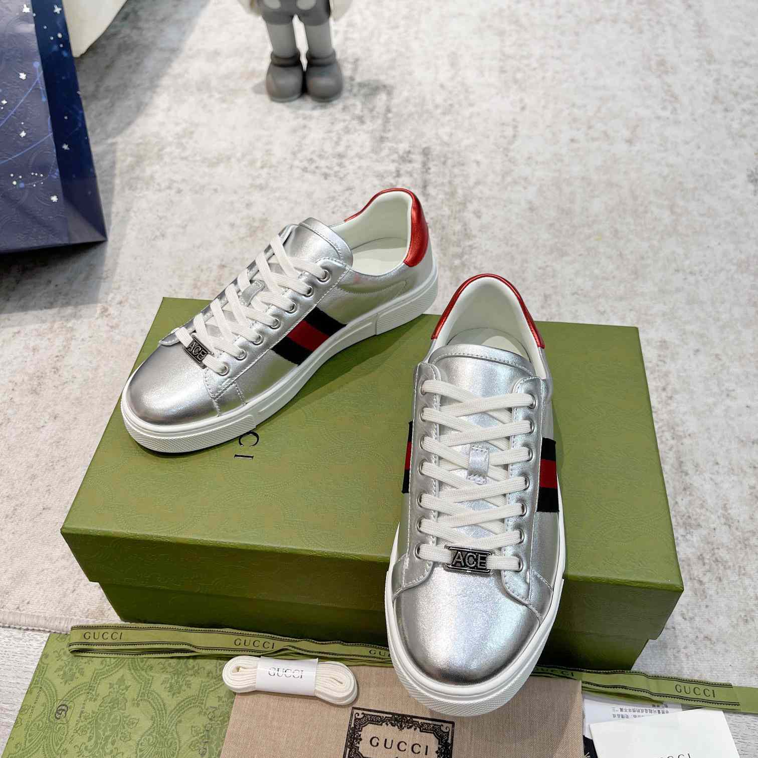 Gucci Ace Sneaker With Web - PerfectKickZ