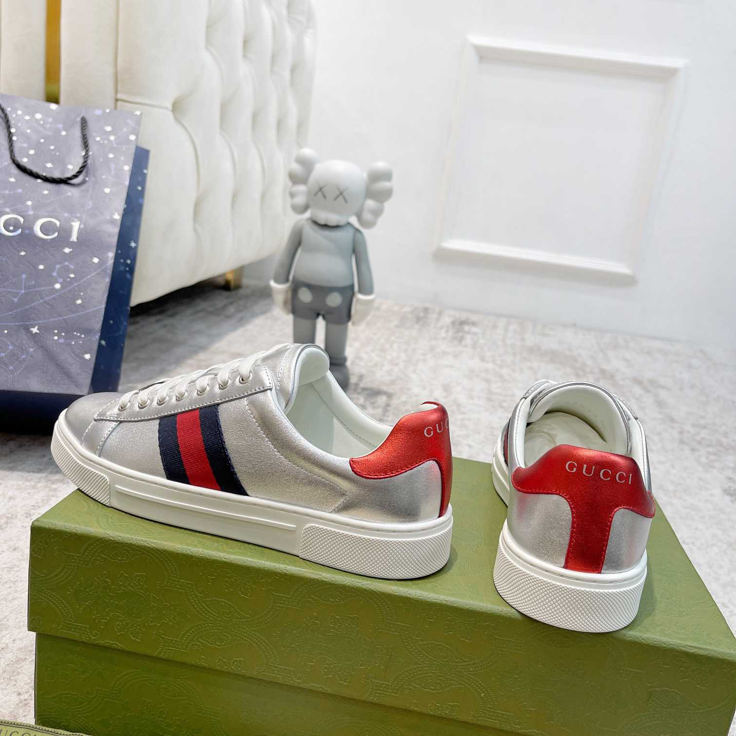 Gucci Ace Sneaker With Web - PerfectKickZ