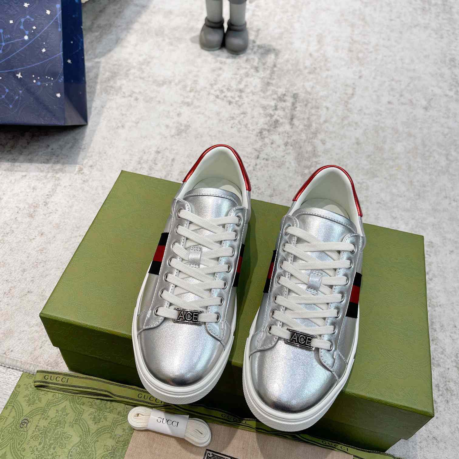 Gucci Ace Sneaker With Web - PerfectKickZ