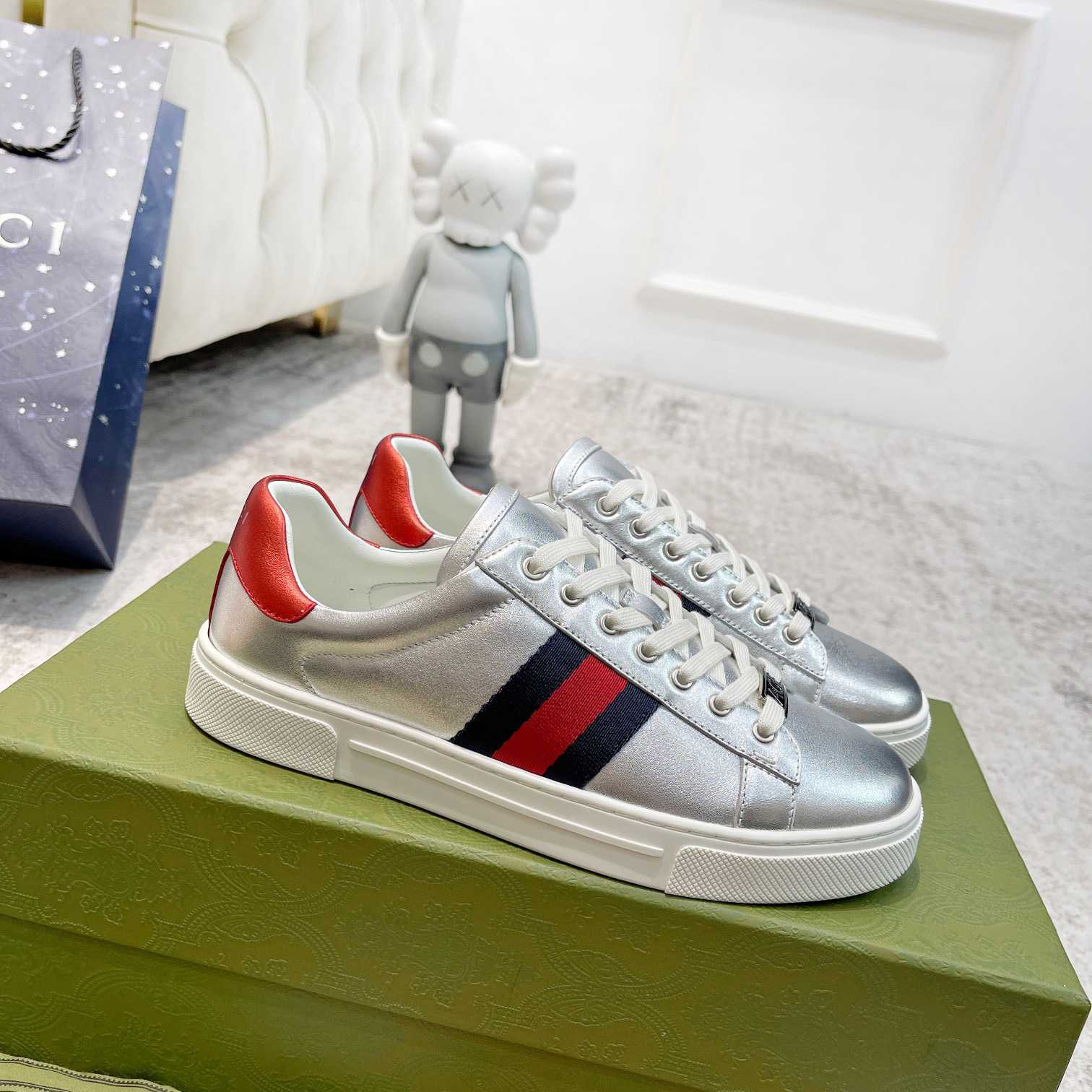 Gucci Ace Sneaker With Web - PerfectKickZ