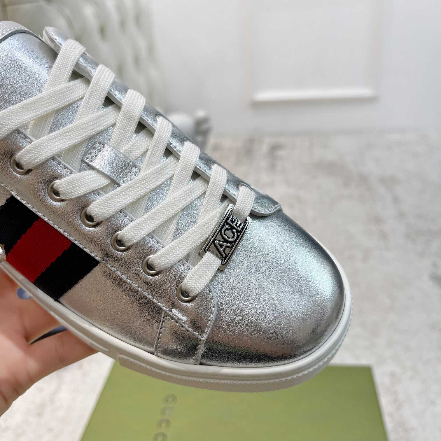 Gucci Ace Sneaker With Web - PerfectKickZ