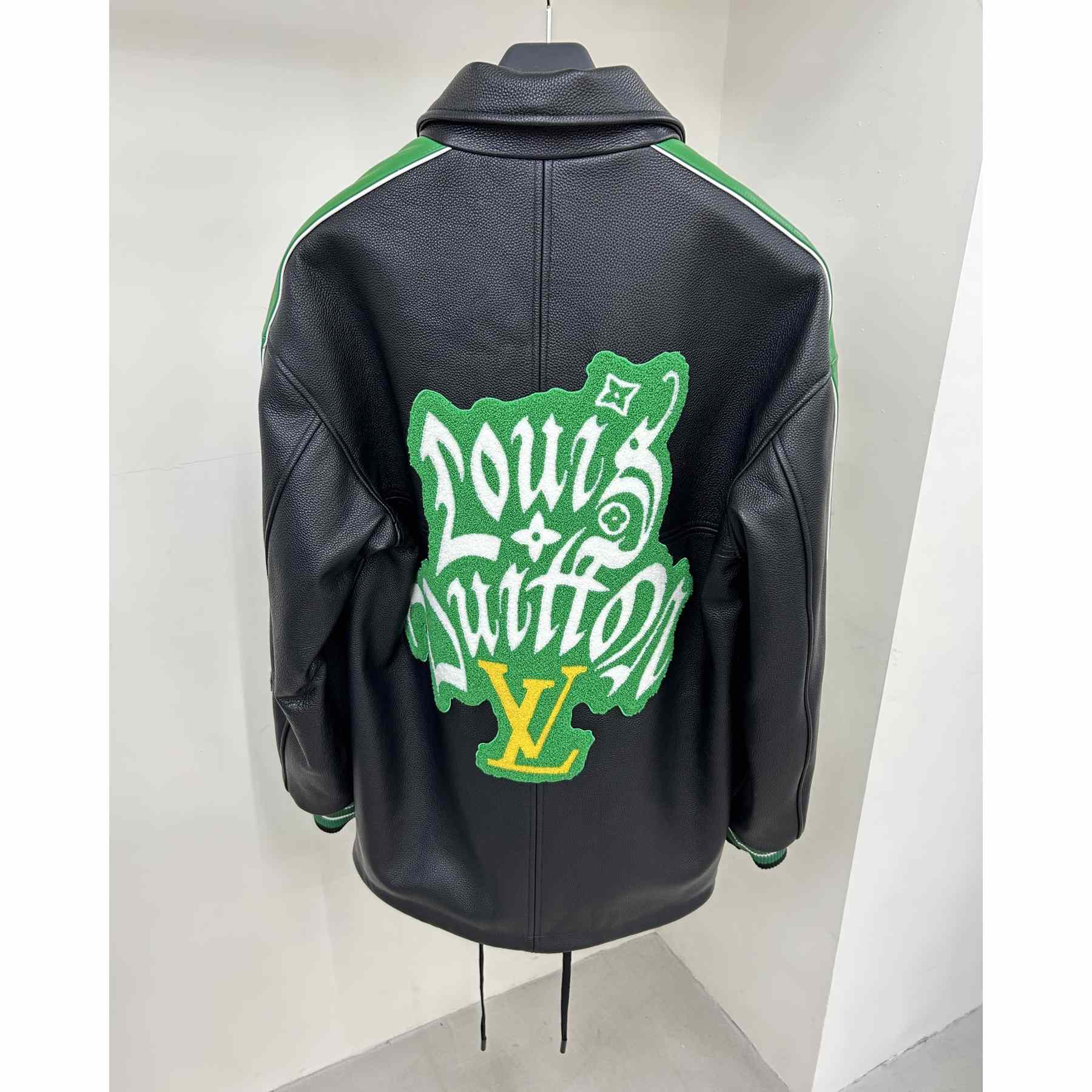 Louis Vuitton Long Leather Coach Jacket - PerfectKickZ