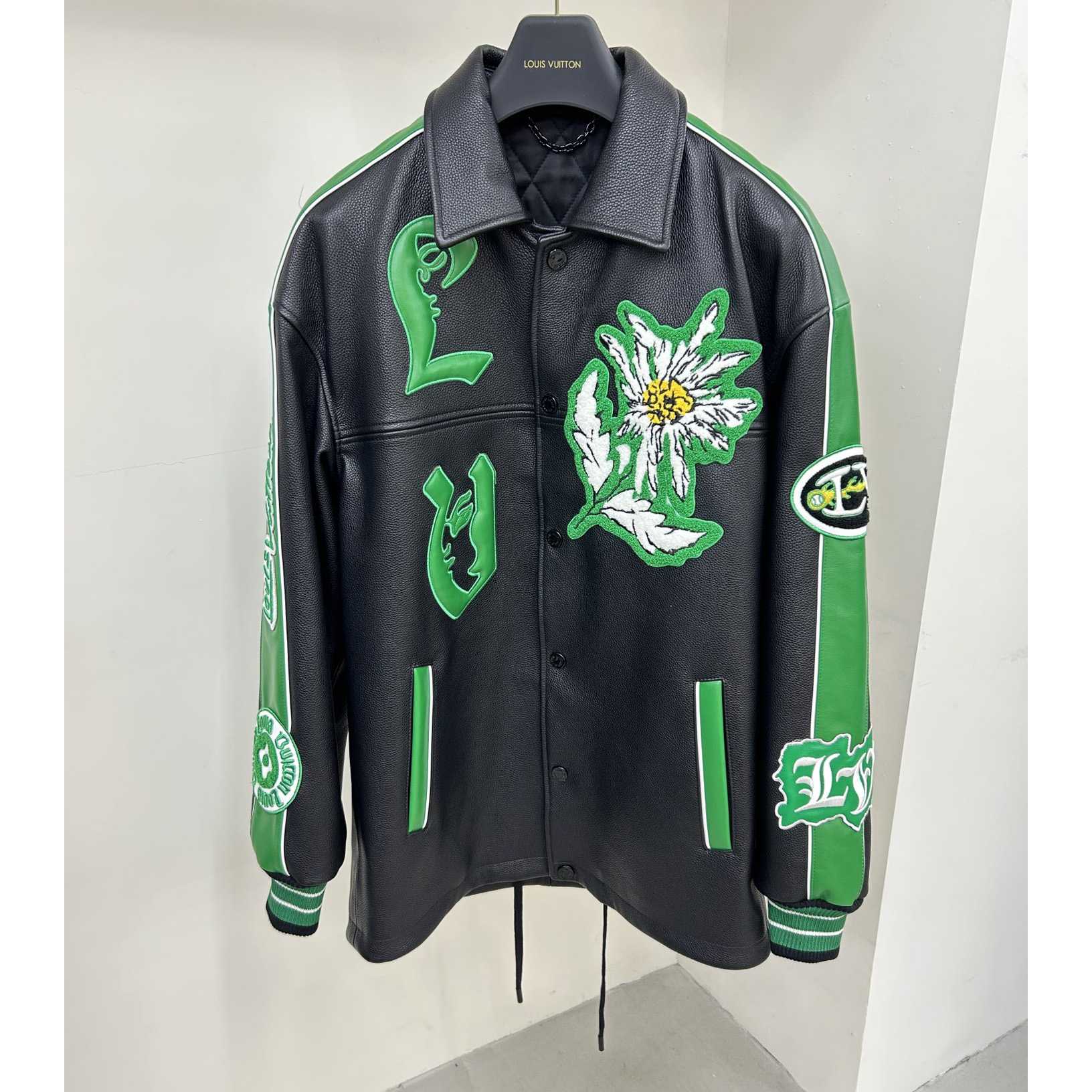 Louis Vuitton Long Leather Coach Jacket - PerfectKickZ
