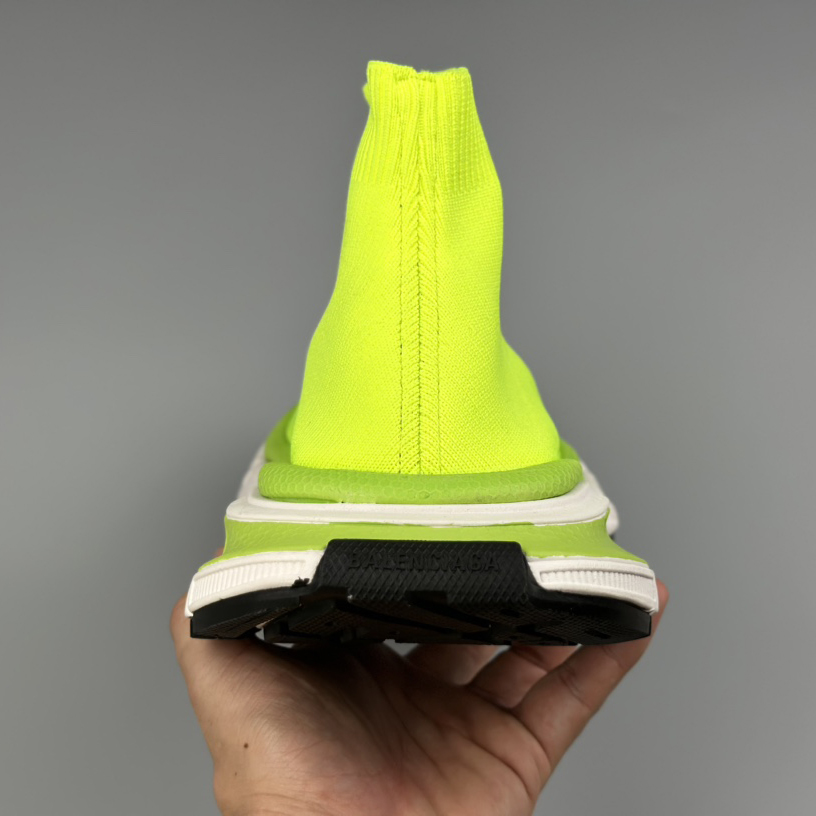 Balenciaga 3XL Sock Recycled Knit Sneaker In Neon Yellow - PerfectKickZ