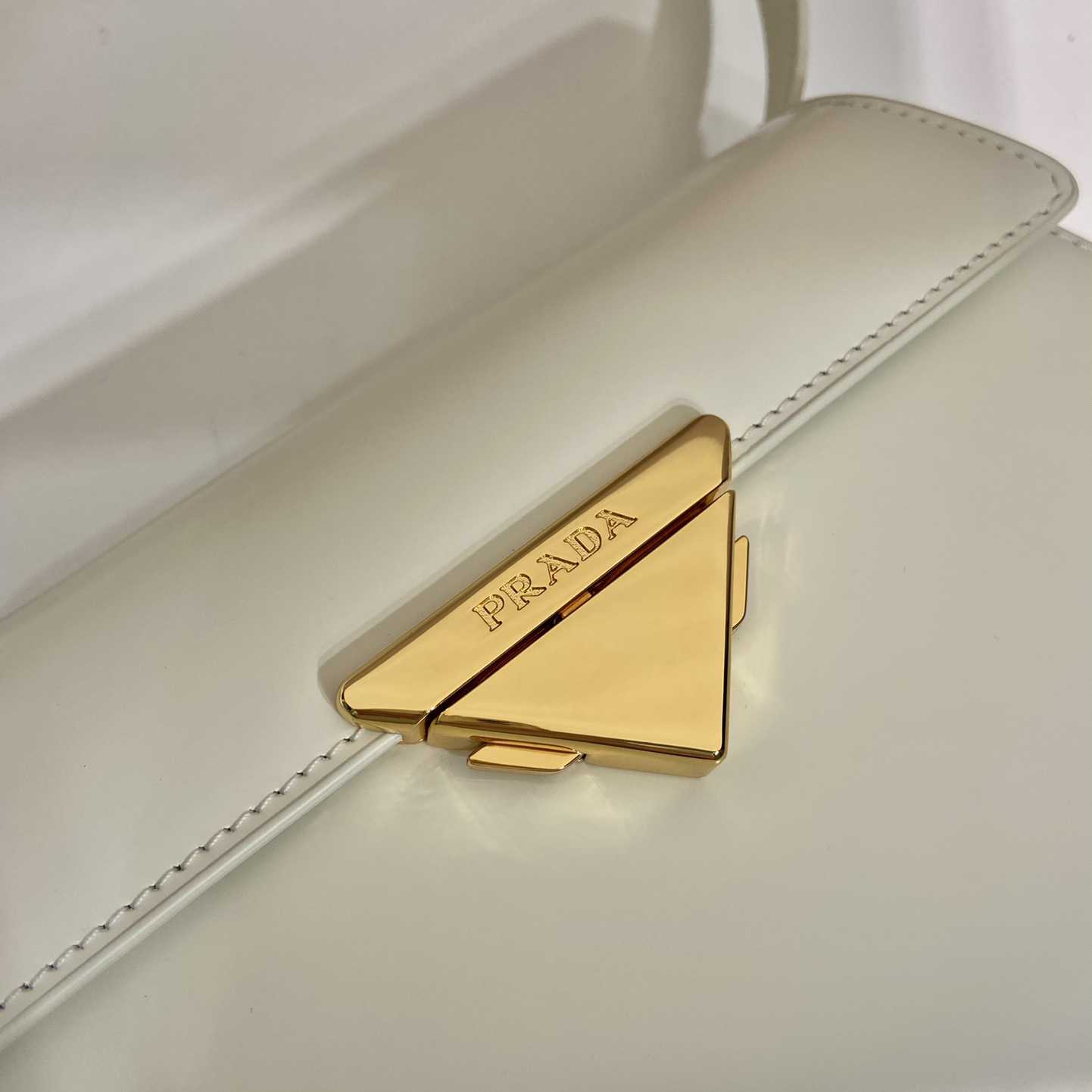 Prada Medium Brushed Leather Handbag - PerfectKickZ