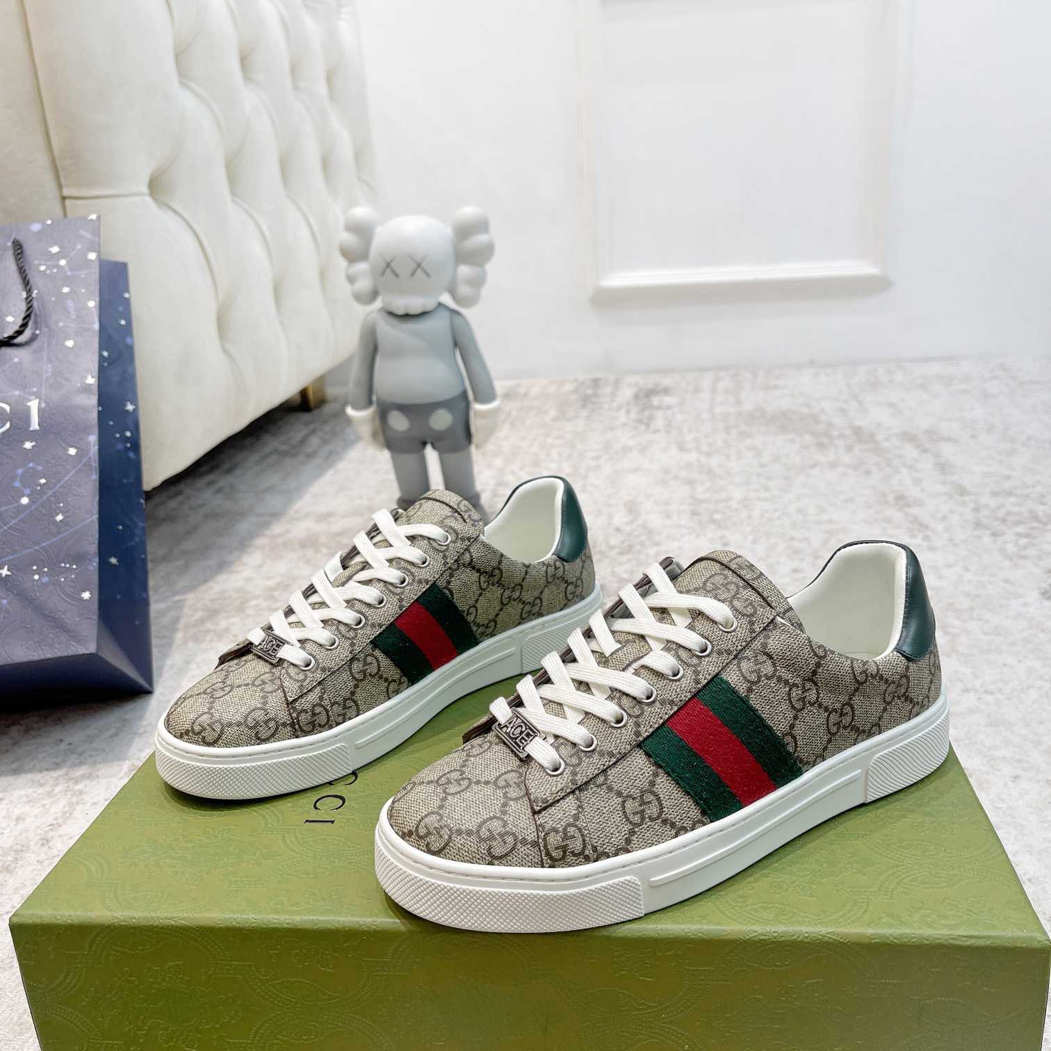 Gucci Ace Sneaker With Web - PerfectKickZ