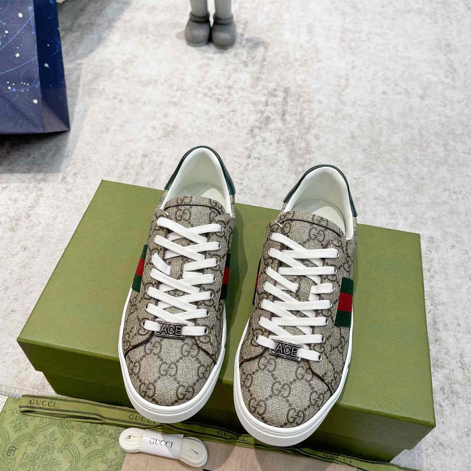 Gucci Ace Sneaker With Web - PerfectKickZ