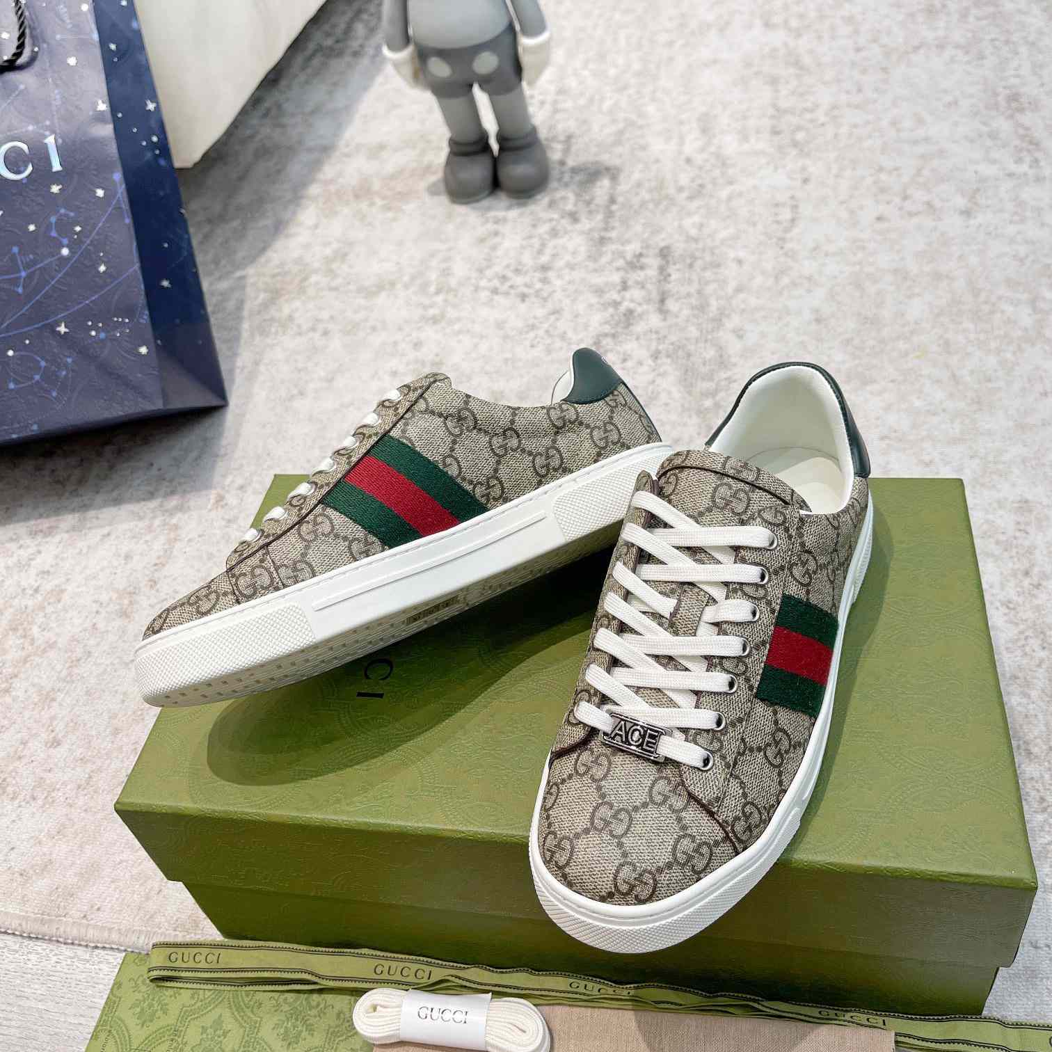 Gucci Ace Sneaker With Web - PerfectKickZ