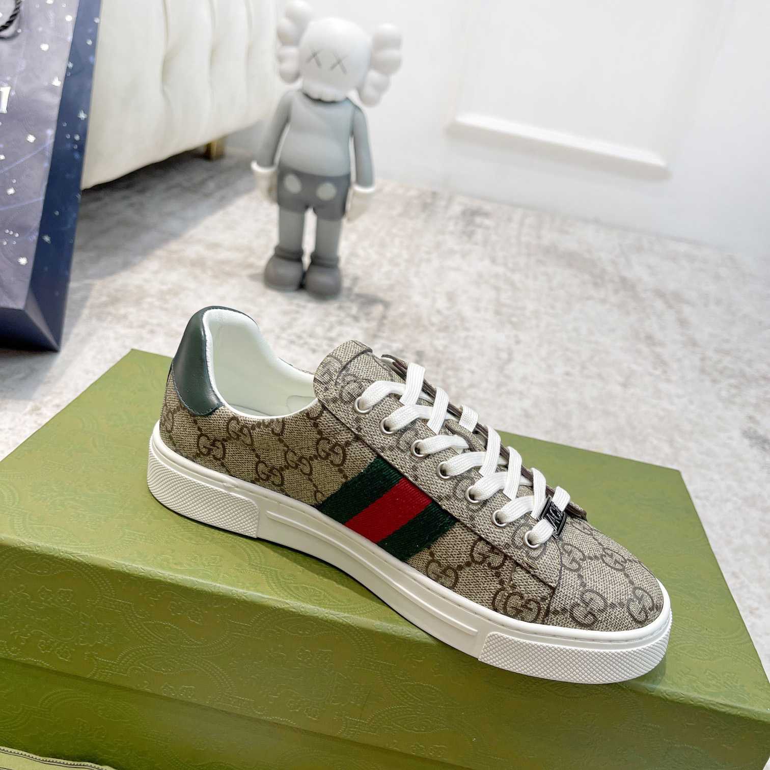 Gucci Ace Sneaker With Web - PerfectKickZ