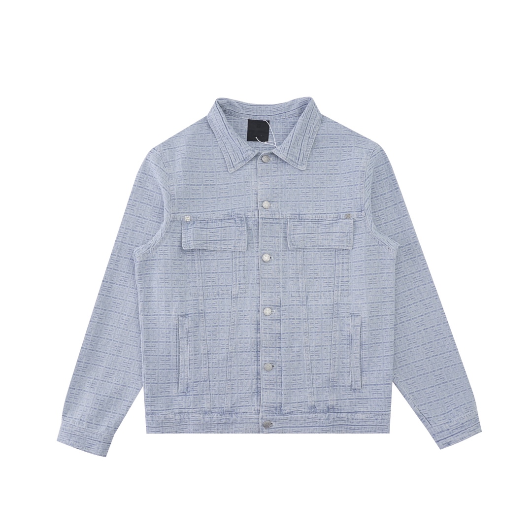 Givenchy Oversized Jacket In 4G Denim - PerfectKickZ