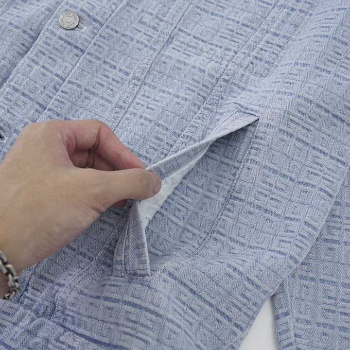 Givenchy Oversized Jacket In 4G Denim - PerfectKickZ