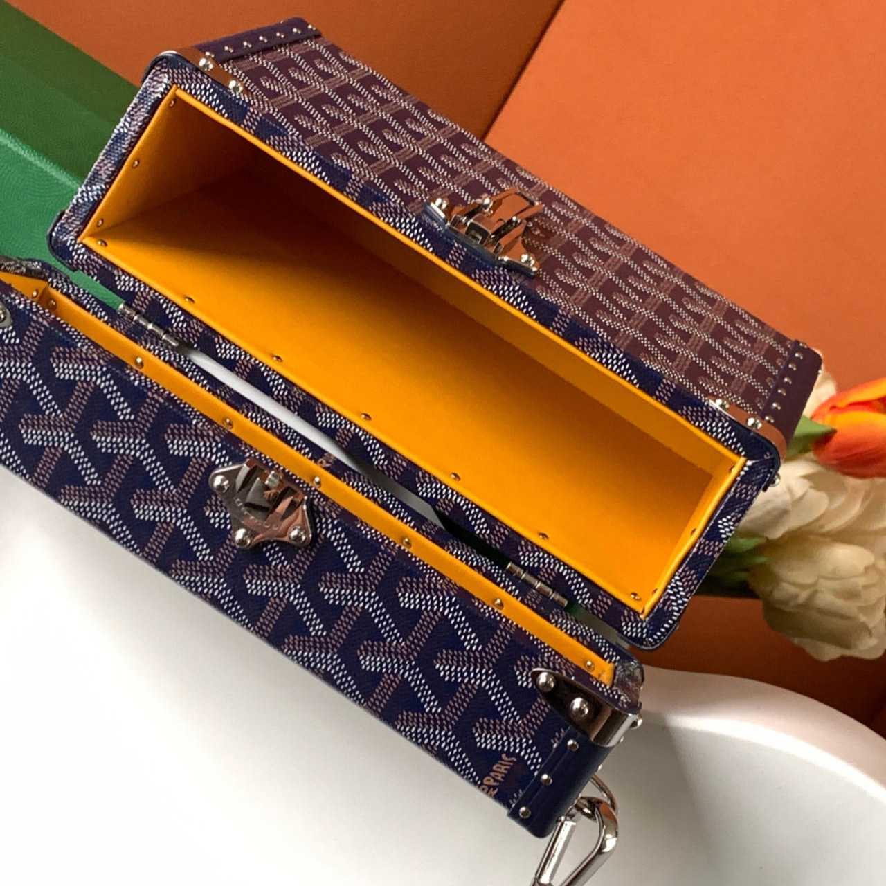 Goyard Bag Trunk Monogram Leather (21-15-6.5cm) - PerfectKickZ