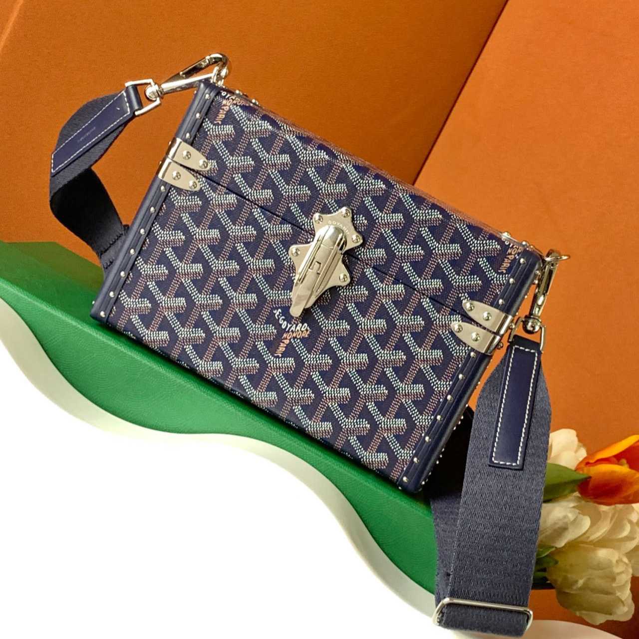 Goyard Bag Trunk Monogram Leather (21-15-6.5cm) - PerfectKickZ